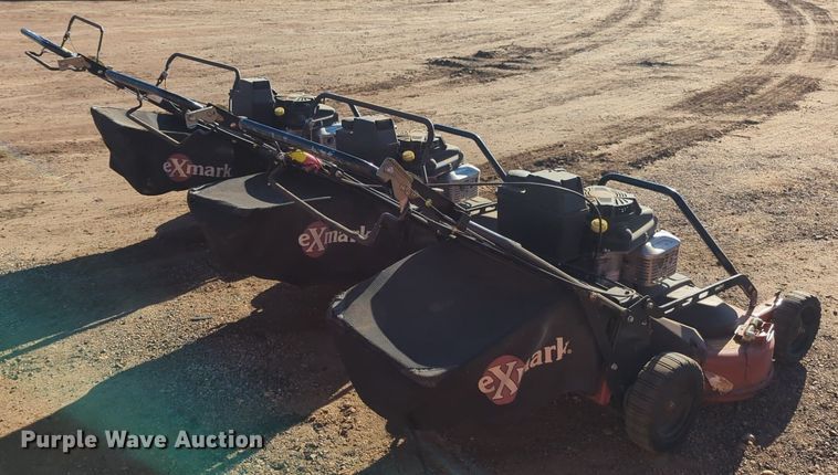 image for item OD9238 (3) Exmark Commercial 30 X-Series mowers 