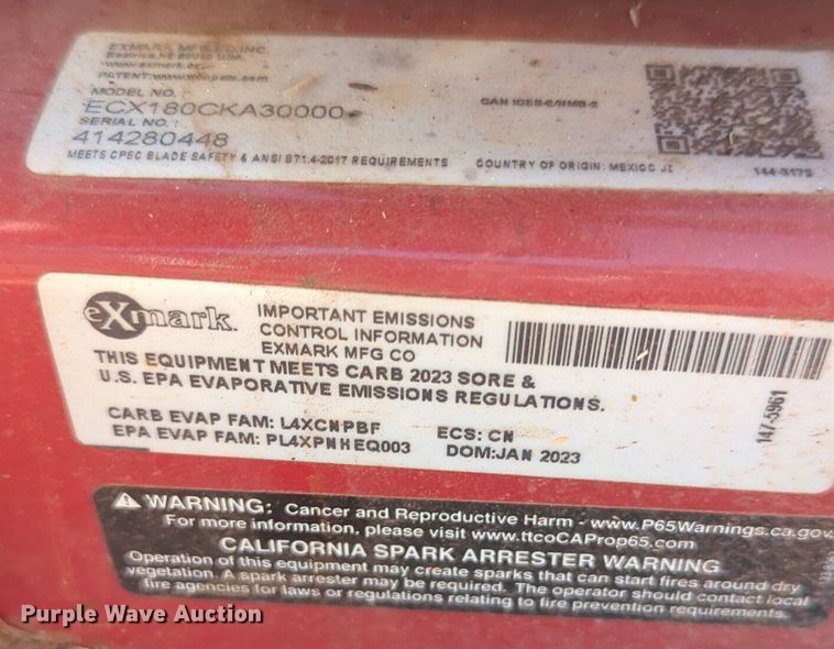 image for item OD9239 (4) Exmark Commercial 30 X-Series mowers