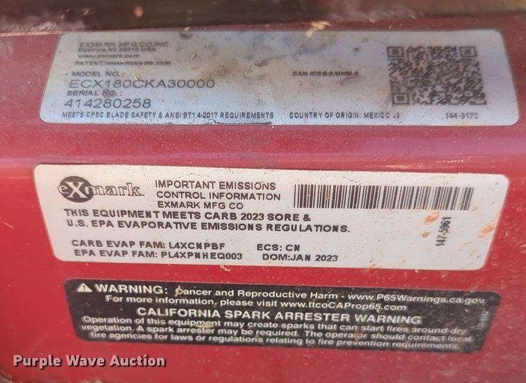 image for item OD9239 (4) Exmark Commercial 30 X-Series mowers