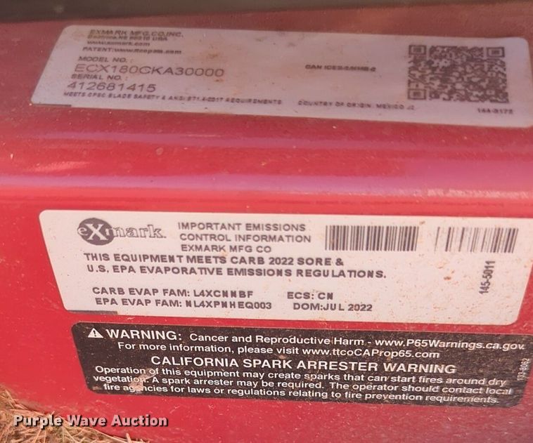 image for item OD9239 (4) Exmark Commercial 30 X-Series mowers