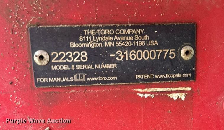 image for item OF9243 2016 Toro TX1000 compact utility loader