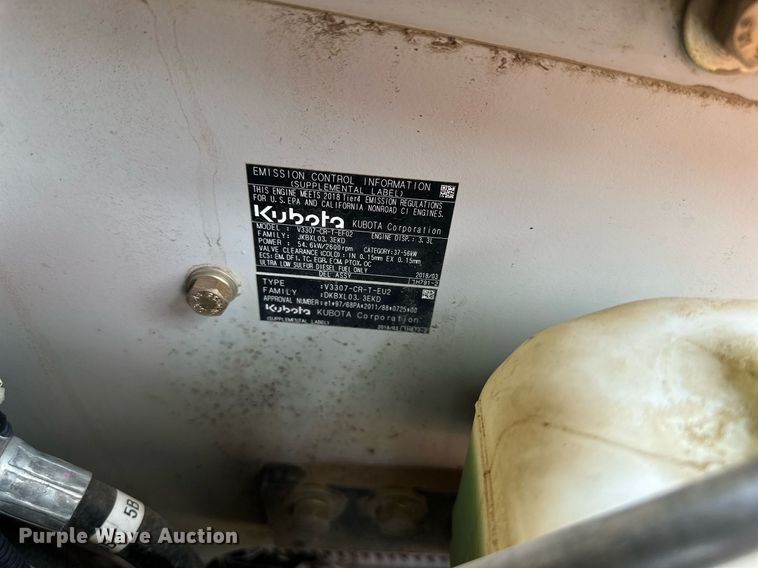 image for item OF9254 2018 Takeuchi TL8 tracked skid steer loader