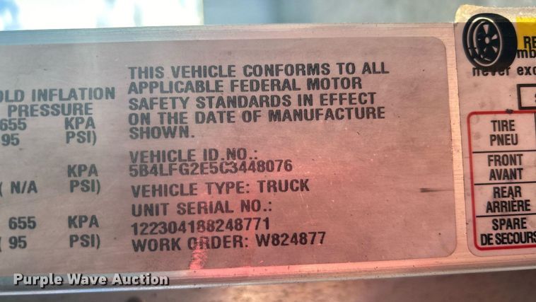 image for item OI9505 2012 Workhorse W62 delivery van