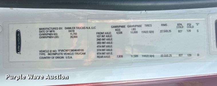 image for item OI9556 2019 Freightliner  Business Class M2 shuttle bus