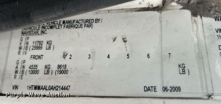 image for item OI9565 2010 International  4300 SBA rollback truck