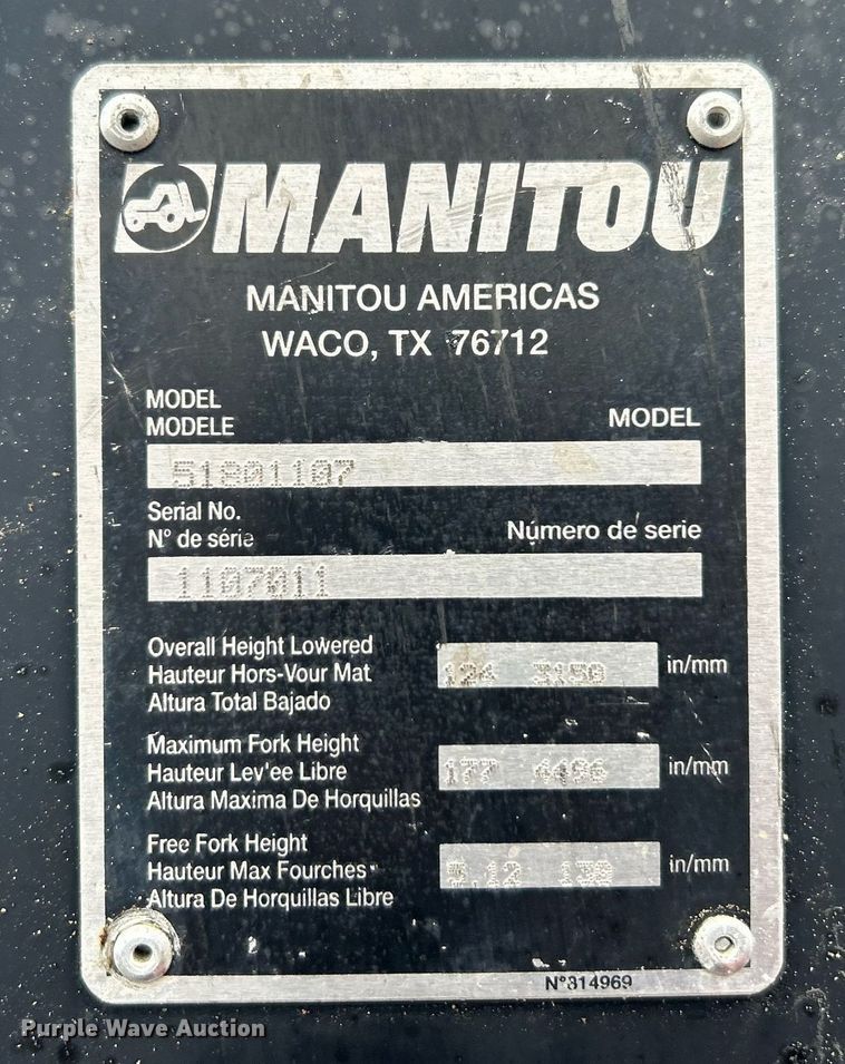 image for item OI9567 2016 Manitou M30-2 forklift