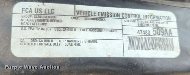 image for item OL9177 2016 Dodge  Grand Caravan van