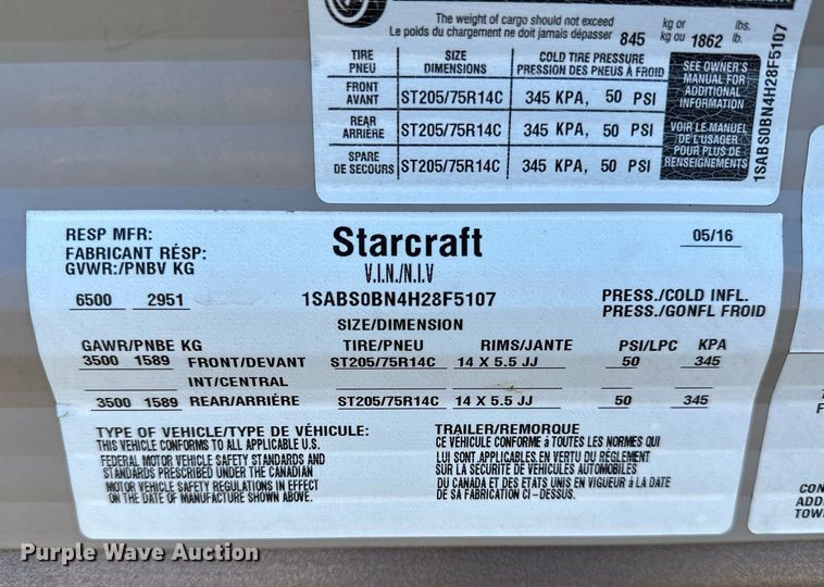 image for item OM9754 2017 Starcraft  AR-ONEMAXX camper