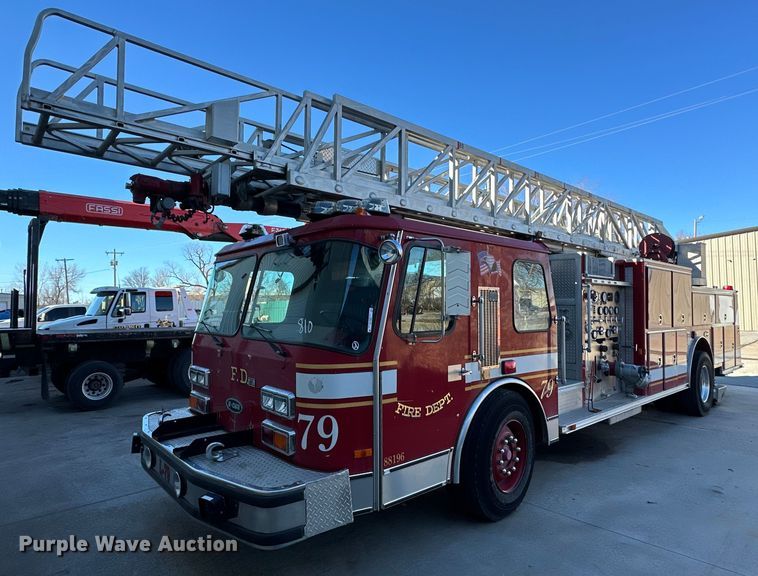 image for item OM9765 1988 Emergency One Hurricane  Ladder truck