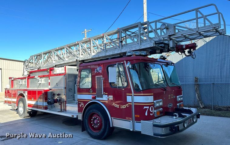 image for item OM9765 1988 Emergency One Hurricane  Ladder truck