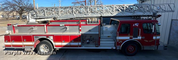 image for item OM9765 1988 Emergency One Hurricane  Ladder truck
