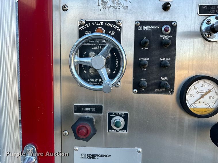 image for item OM9765 1988 Emergency One Hurricane  Ladder truck