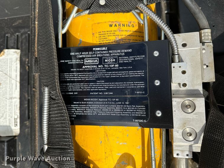 image for item OM9778 (2) Scott Air-Pak SCBA