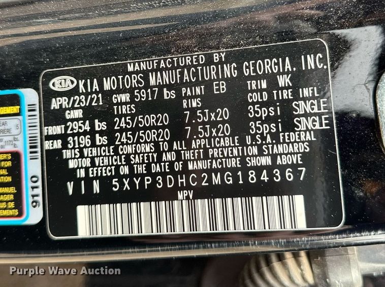 image for item OM9818 2021 Kia Telluride SUV