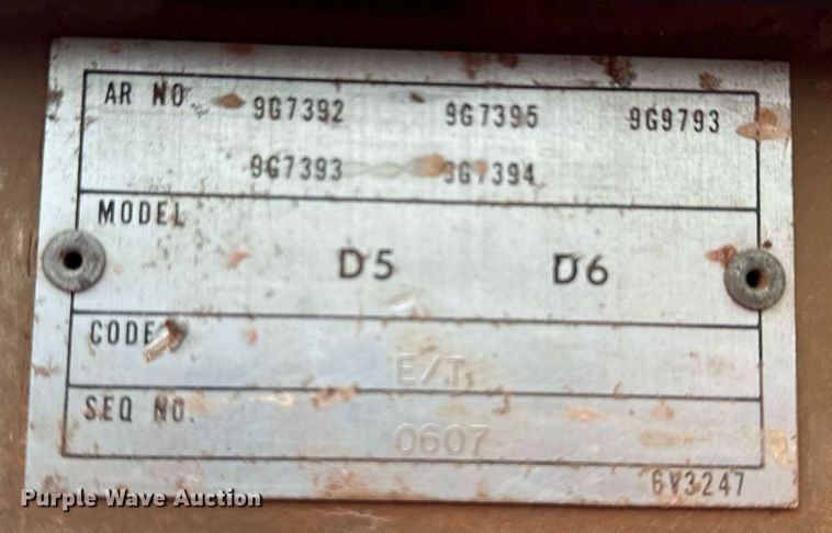 image for item DK6770 1981 Caterpillar D6D dozer