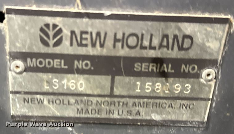 image for item DK6772 2000 New Holland LS160 skid steer loader
