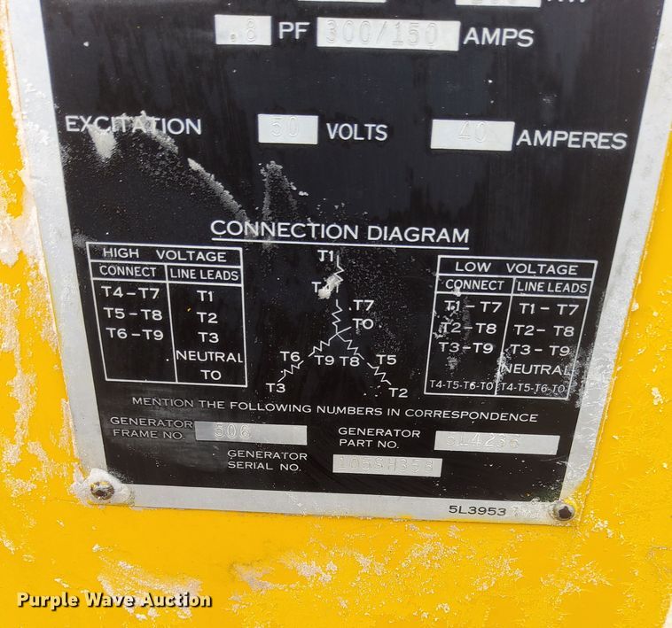 image for item DK8993 Caterpillar  D333A generator