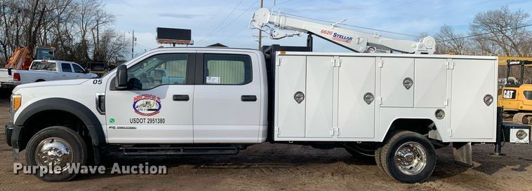 image for item DM7734 2018 Ford  F450 Super Duty XL Crew Cab utility / service truck