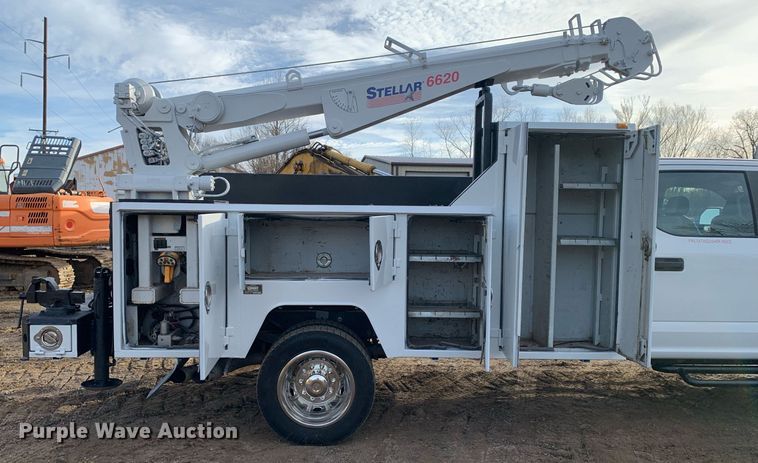 image for item DM7734 2018 Ford  F450 Super Duty XL Crew Cab utility / service truck