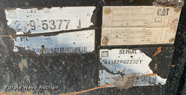 image for item DM7737 2019 Caterpillar 299D2 tracked skid steer loader