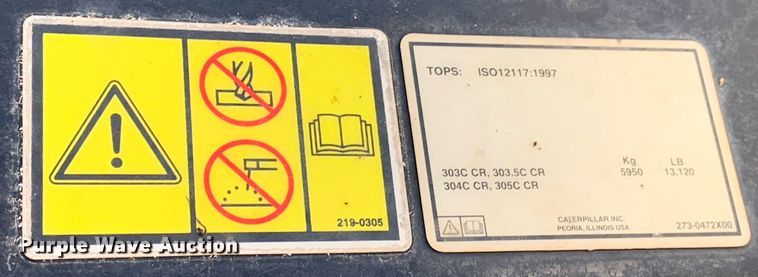 image for item DM7738 2010 Caterpillar 304C CR mini excavator