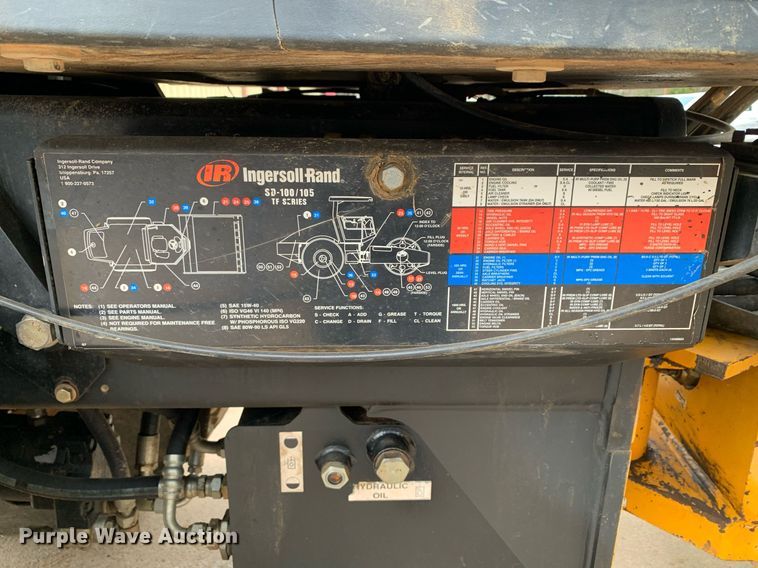 image for item DM7742 2005 Ingersoll Rand  SD100D single drum vibratory roller
