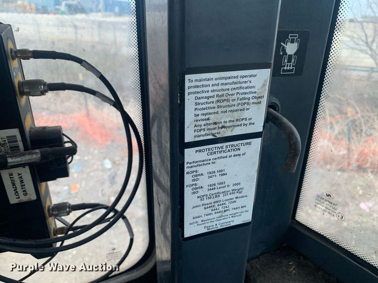 image for item DM7746 2015 John Deere 644K wheel loader