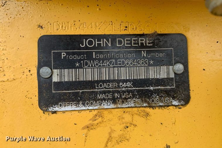 image for item DM7746 2015 John Deere 644K wheel loader