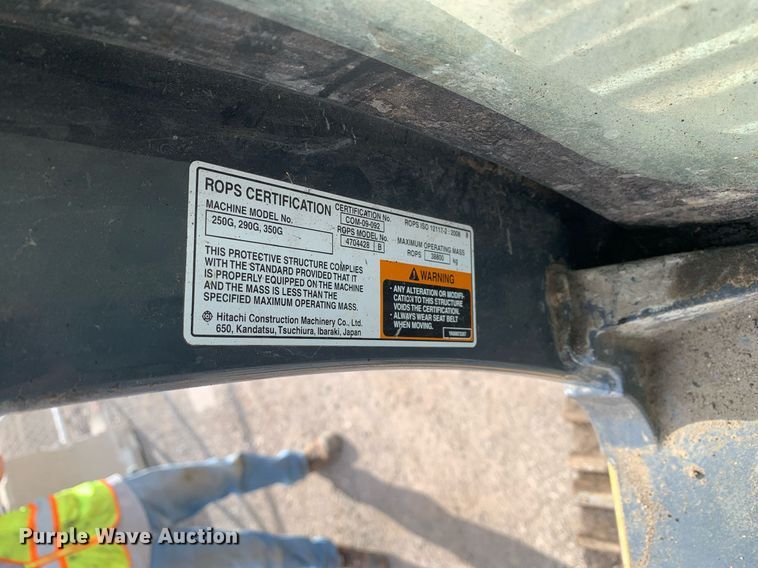 image for item DM7749 2018 John Deere 250G LC excavator