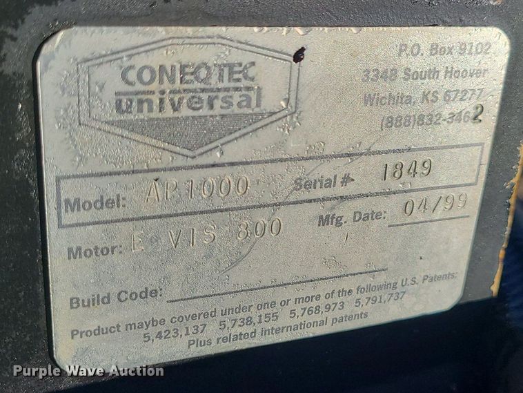 image for item DN8312 1999 Coneqtec Universal AP1000 III skid steer cold planer