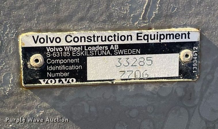 image for item DP0277 2010 Volvo  L90F  wheel loader