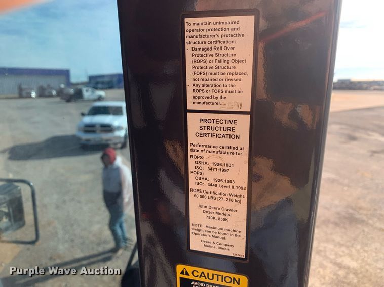 image for item DP8823 2014 John Deere 850K dozer