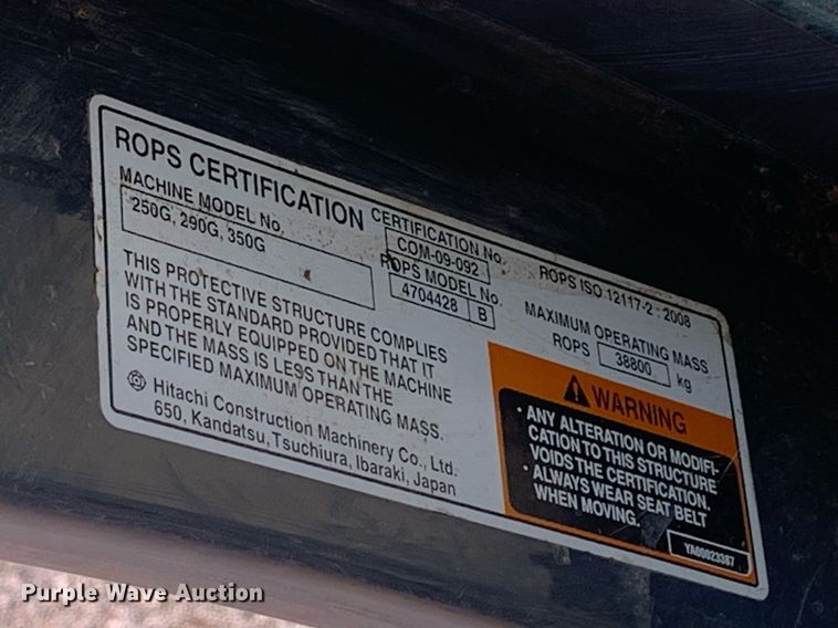 image for item DP8826 2017 John Deere 350G LC excavator