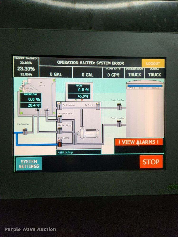 image for item DQ7413 2016 Varitech  SB600 salt brine production system