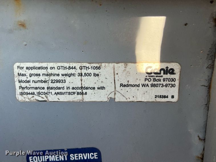 image for item DS2876 2014 Genie GTH-844 telehandler