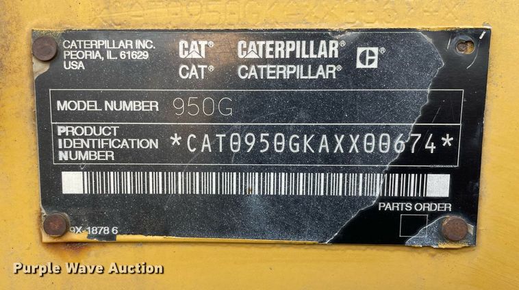 image for item DS5449 2004 Caterpillar  950G  wheel loader