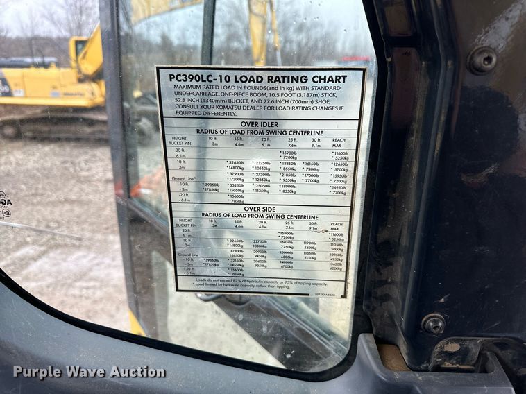 image for item DW2946 2013 Komatsu PC390LC-10 excavator