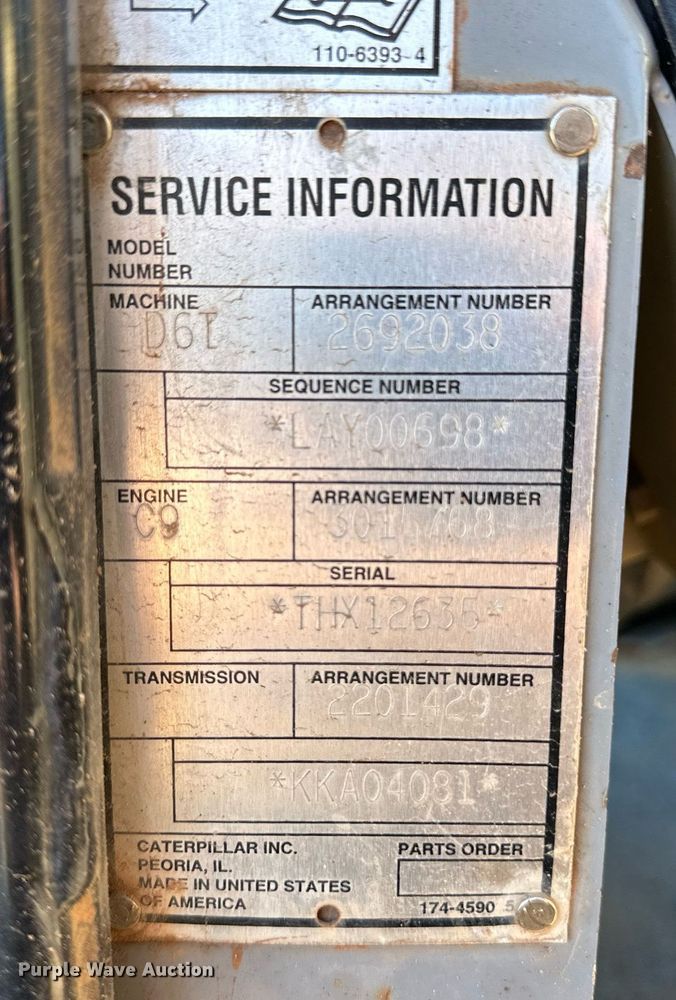 image for item EK9956 2008 Caterpillar D6T XL dozer