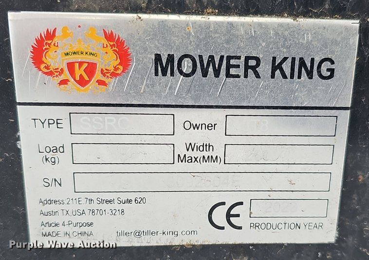 image for item IO9852 2023 Mower King SSRC 72