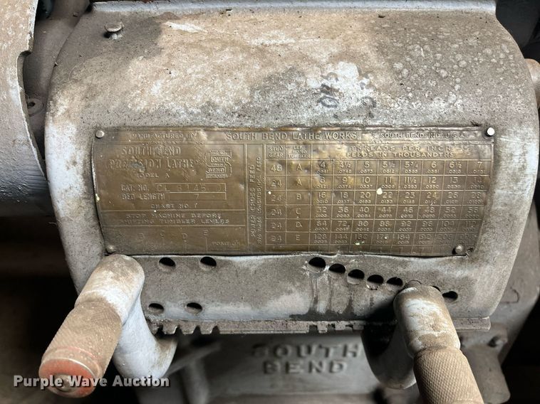 image for item JT9081 Southbend  A lathe