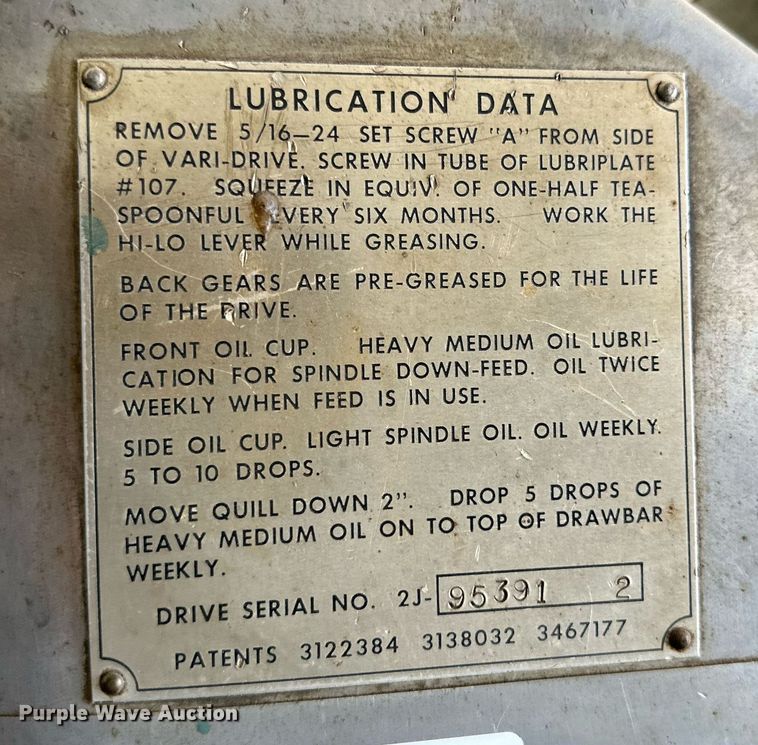 image for item JT9162 Bridgeport milling machine