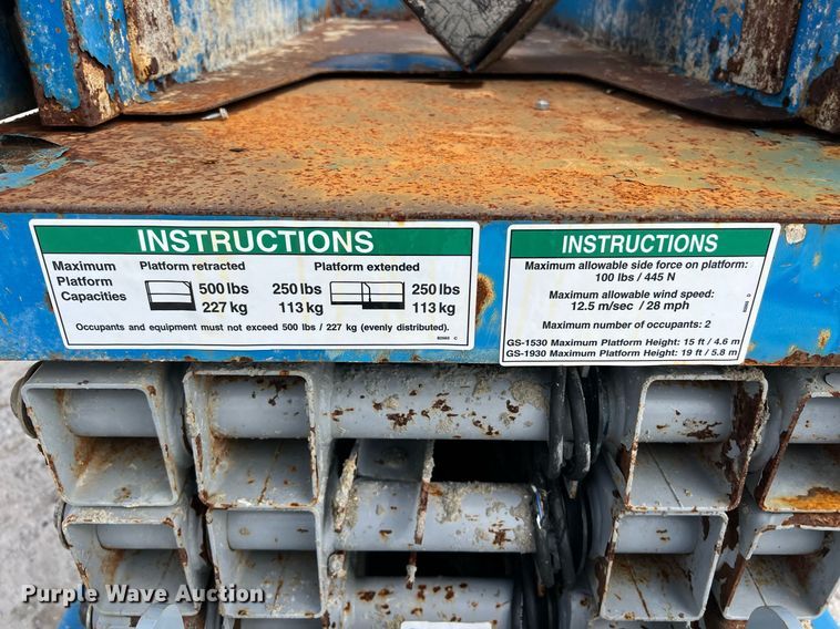 image for item KV9898 Genie  GS-1930 scissor lift