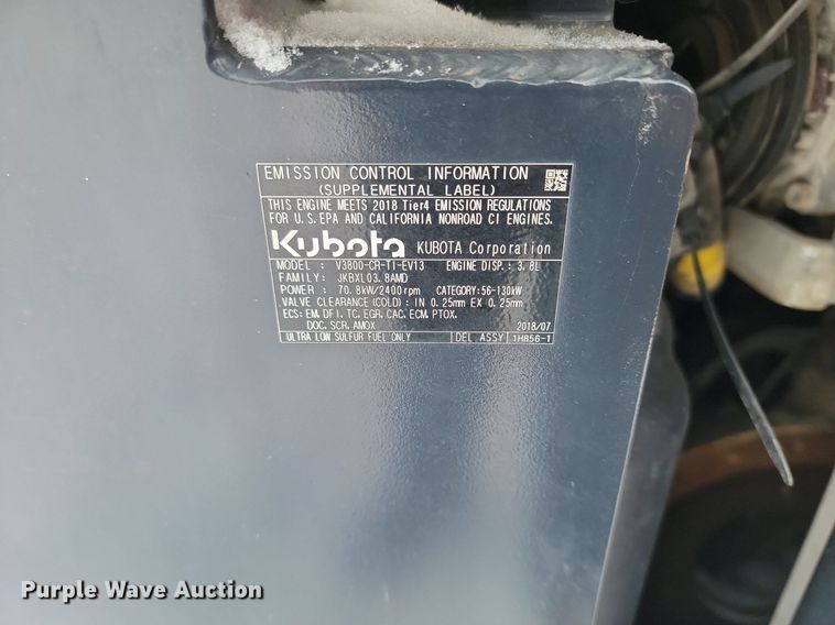 image for item LA9540 2018 Kubota  SVL 95-2s tracked skid steer loader