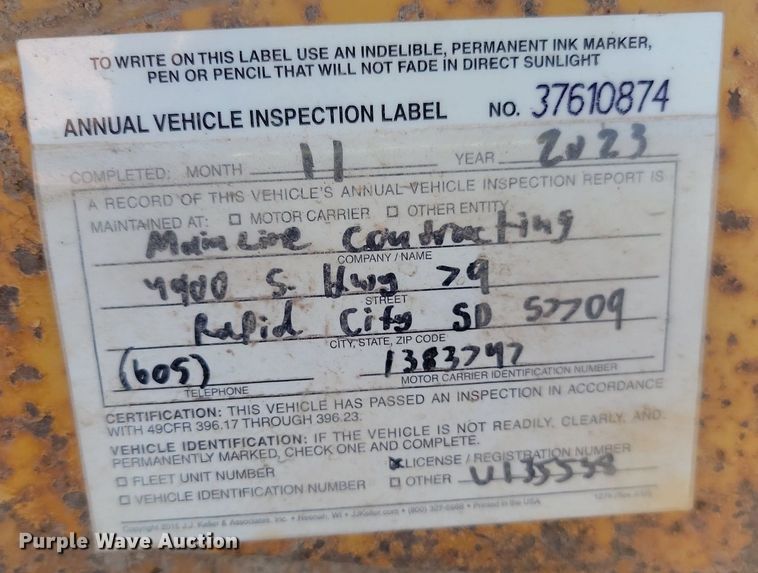 image for item LA9580 2006 Trail King TKT12U tilt deck equipment trailer