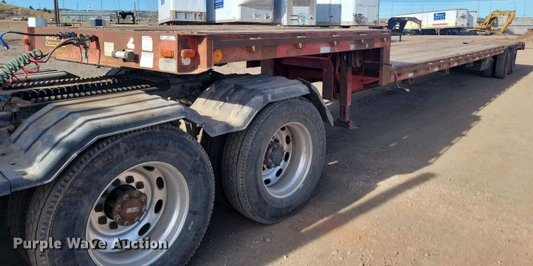 image for item LA9581 1972 Fruehauf PB-J2-51-DF19 drop deck equipment trailer