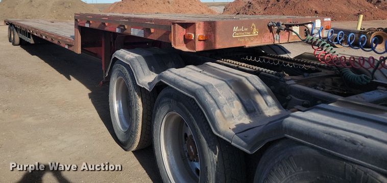 image for item LA9581 1972 Fruehauf PB-J2-51-DF19 drop deck equipment trailer