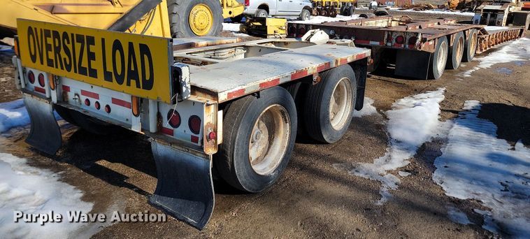 image for item LA9589 1994 Load King 503605DD lowboy equipment trailer
