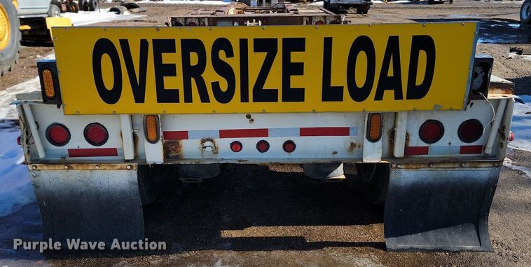 image for item LA9589 1994 Load King 503605DD lowboy equipment trailer