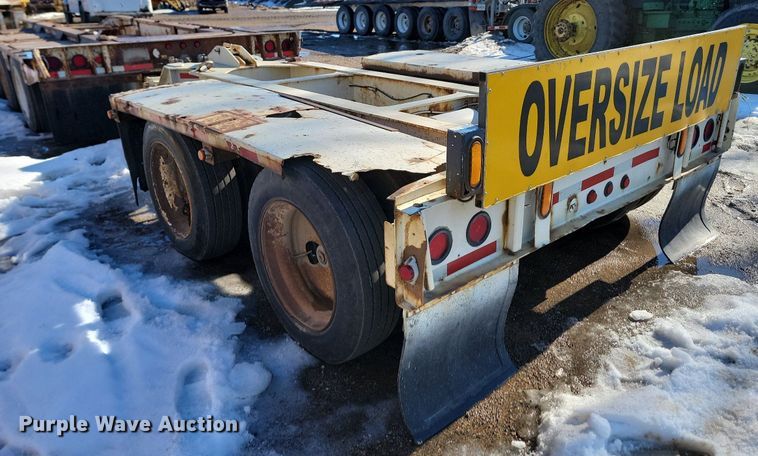 image for item LA9589 1994 Load King 503605DD lowboy equipment trailer