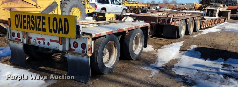 image for item LA9589 1994 Load King 503605DD lowboy equipment trailer